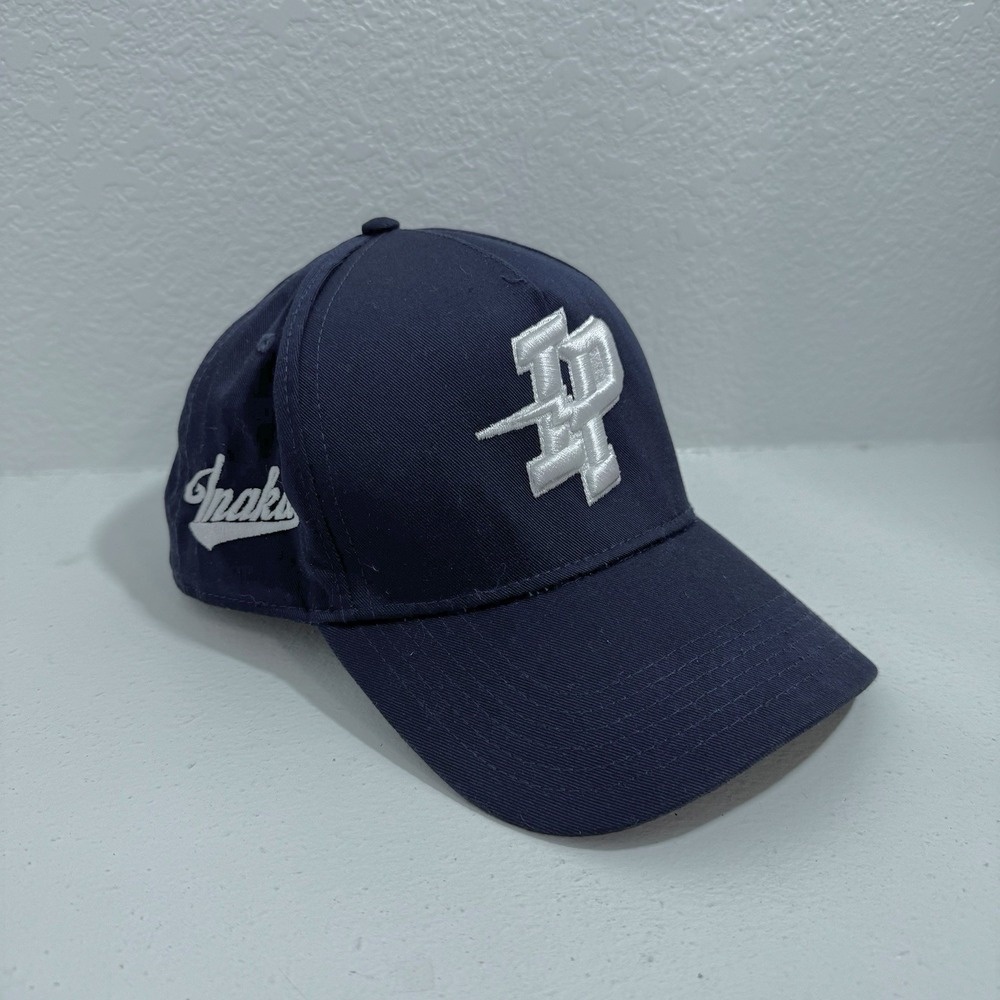 Inaka Power Snapback Hat Navy‎ Blue Embroidered Logo Workout Gym Bodybuilding